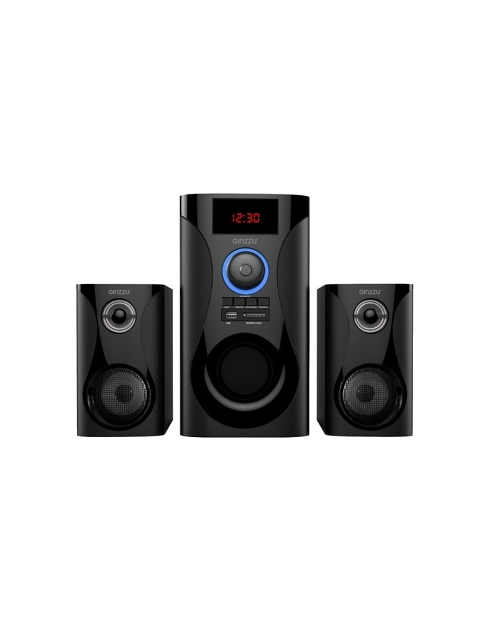 Ginzzu GM-425, Акустическая система 2.1, 60W/BT/USB/SD/FM/ДУ