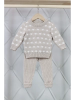 Костюм вязаный детский "Сердечки"
