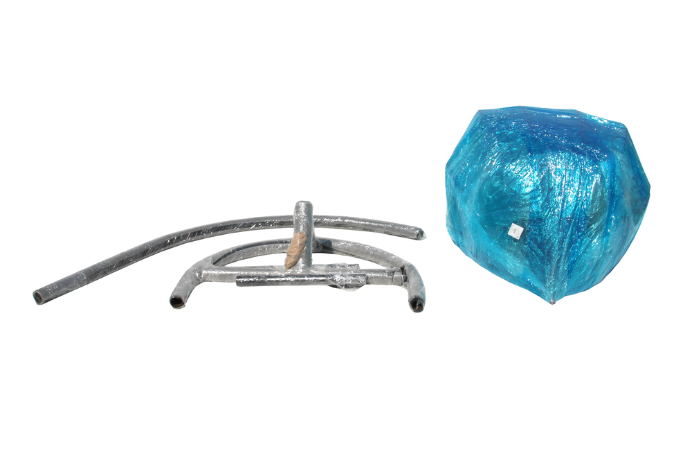 Кресло подвесное Фелиса с крышей арт.7021 (стойка+основание черн, корз.корич, подуш.беж. 3уп. (Т))