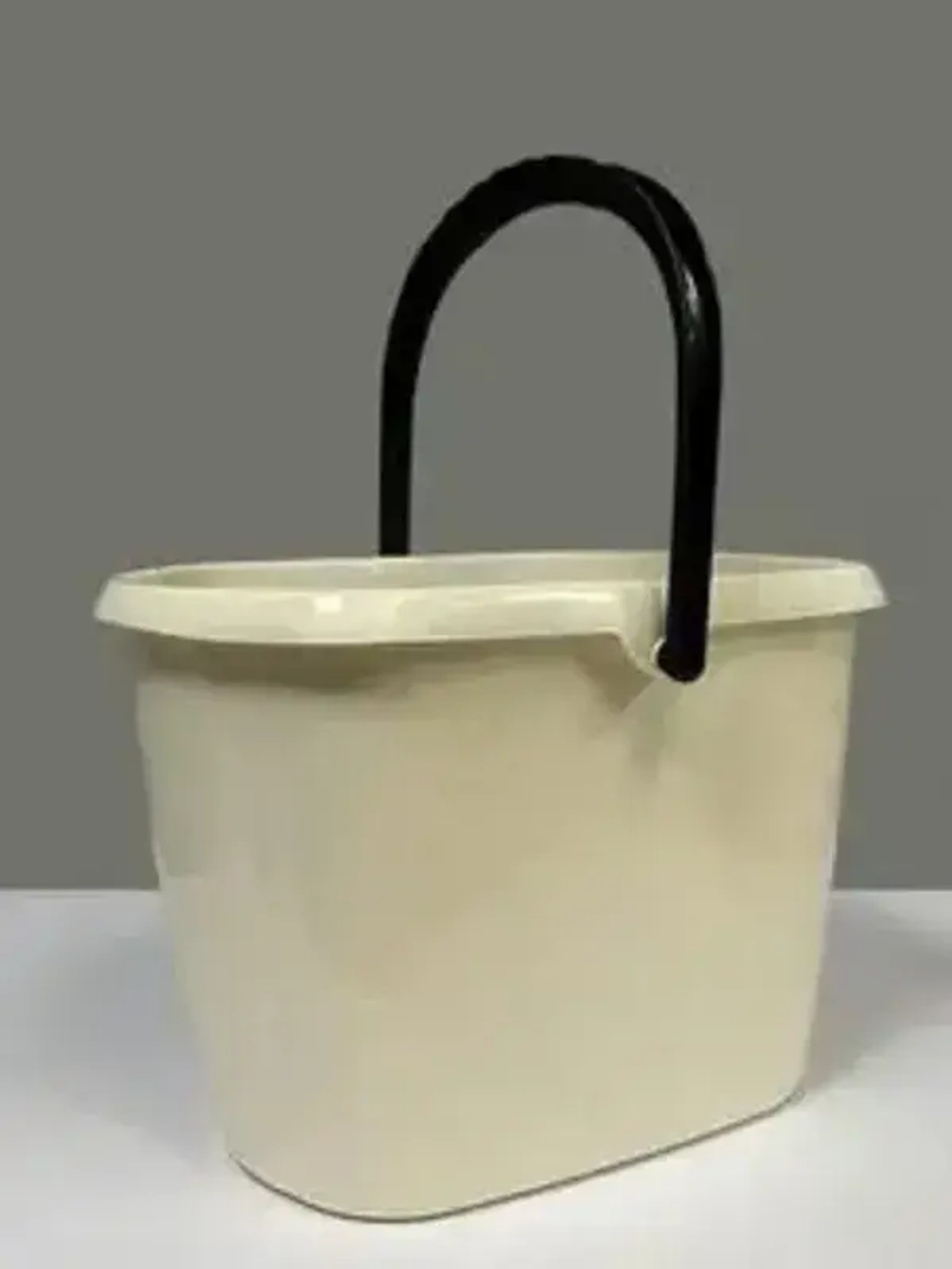 Ведро прямоугольное Malta 12л (бежевый флэк)