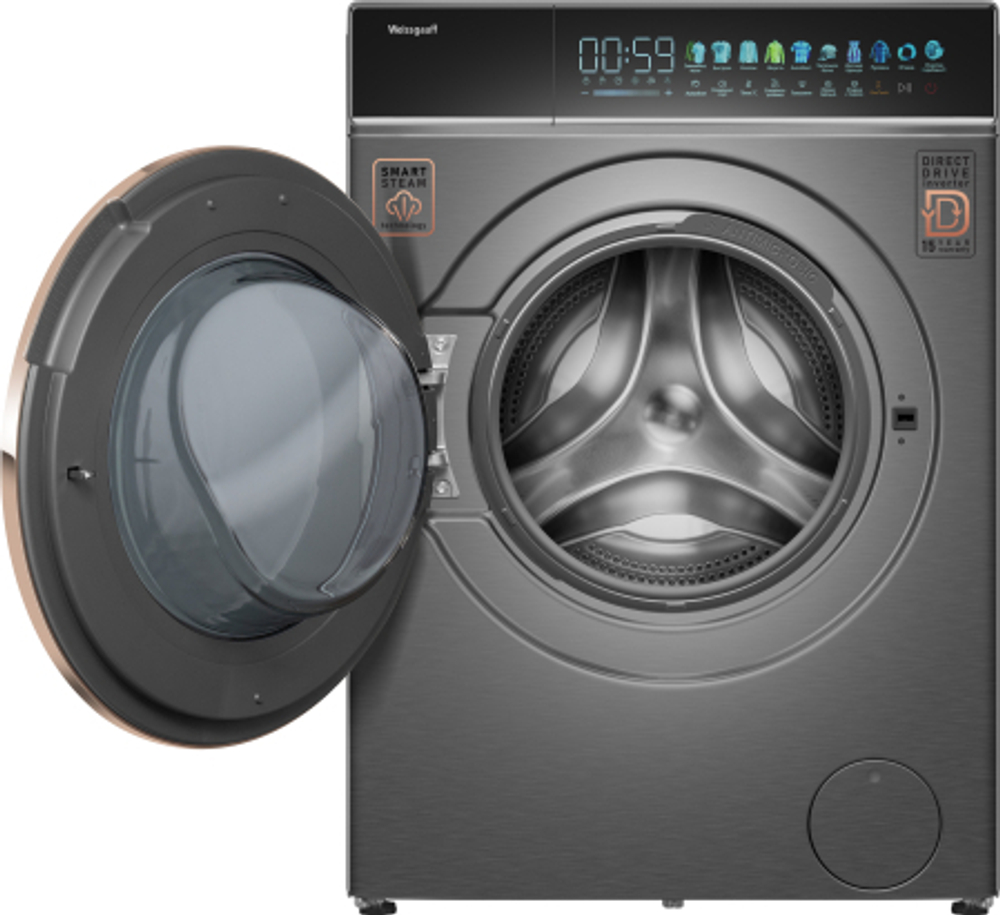 Стиральная машина Weissgauff WM 58411 Direct Drive Inverter Premium Steam Grey