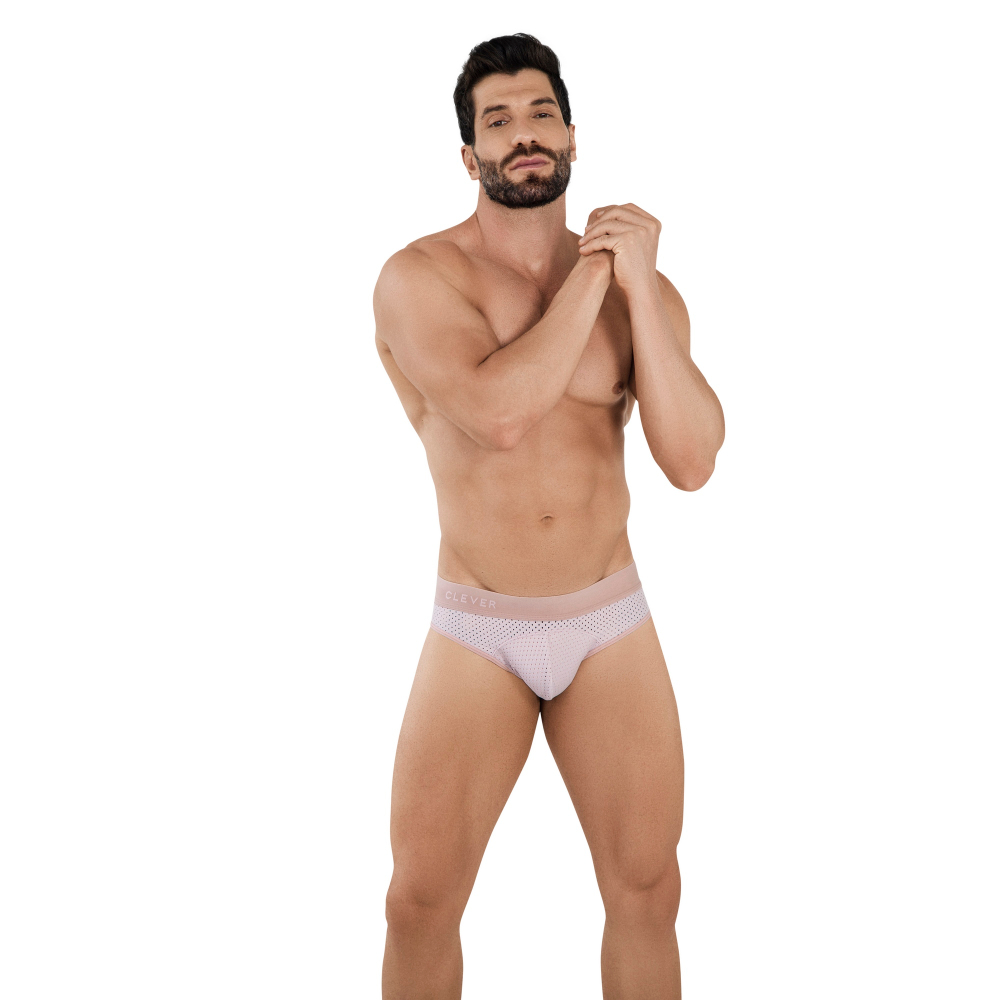 Мужские трусы брифы розовые Clever Moda Z?RICH BRIEF 102806