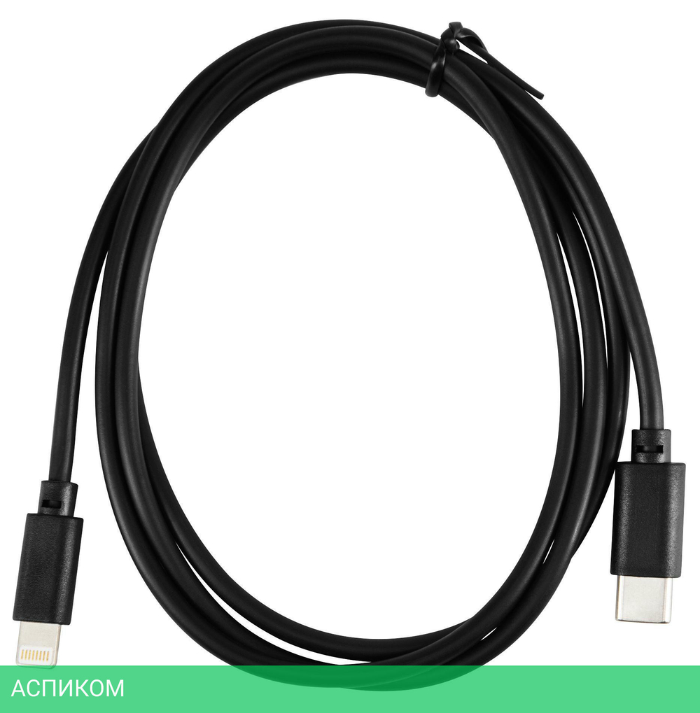 Кабель Buro PD18W 1м черный