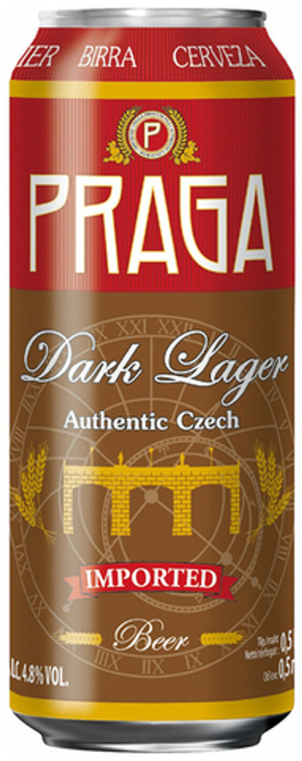 Пиво Прага темное / Praga Dark Lager 0.5 - банка