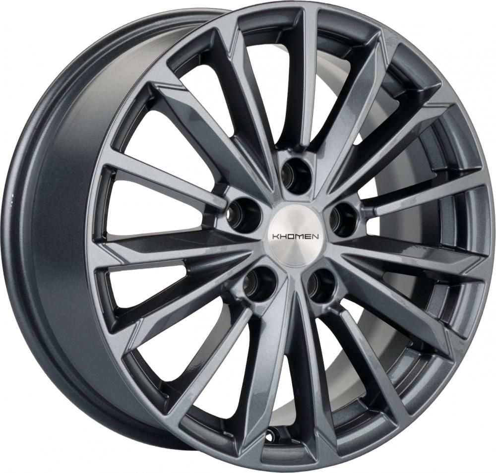 Khomen 1611 6.5x16 5x114.3 ET 45 Dia 60.1 (grey)