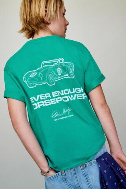 ZARA ФУТБОЛКА SHELBY®, ЗЕЛЕНЫЙ