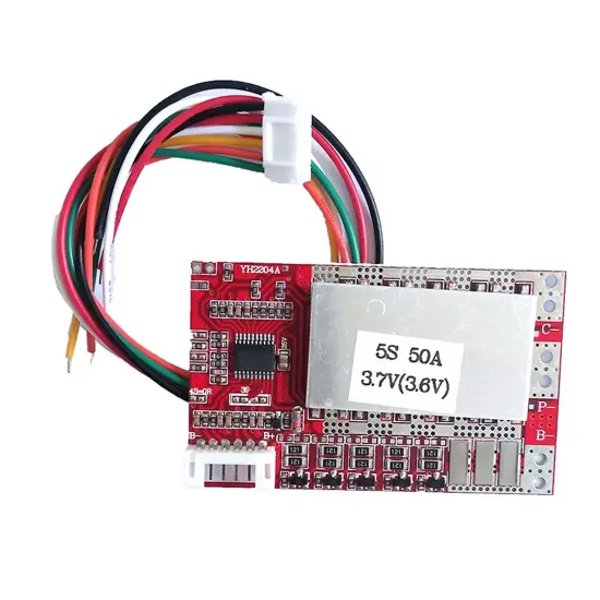 Плата защиты Li-Ion Li-Po 3.7V аккумулятора 5S 50A BMS с балансировкой