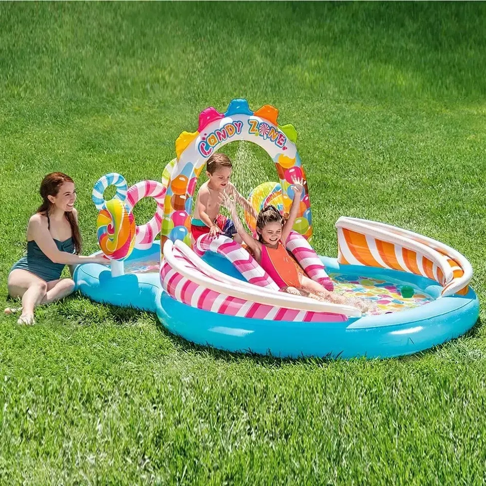 Игровой центр с бассейном Candy Zone от 3 лет 295*191*130 см Intex (57149NP)