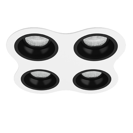 D64607070707 Светильник DOMINO ROUND МR16 (214646+214607+214607+214607+214607)