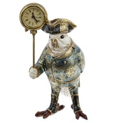 GAEM Фигурка декоративная с часами "Попугай" (LR44х1 н/п), L12 W14 H22,5 см