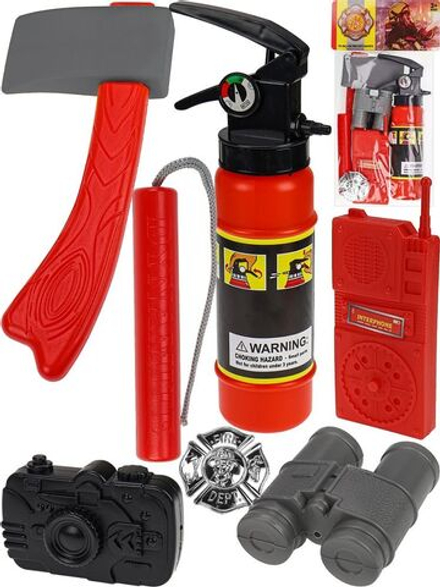 Игровой набор для мальчиков "Юный пожарный" 7 предметов, распыляется вода