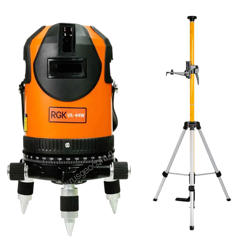 Лазерный уровень RGK UL-44W + штанга-упор RGK CG-2