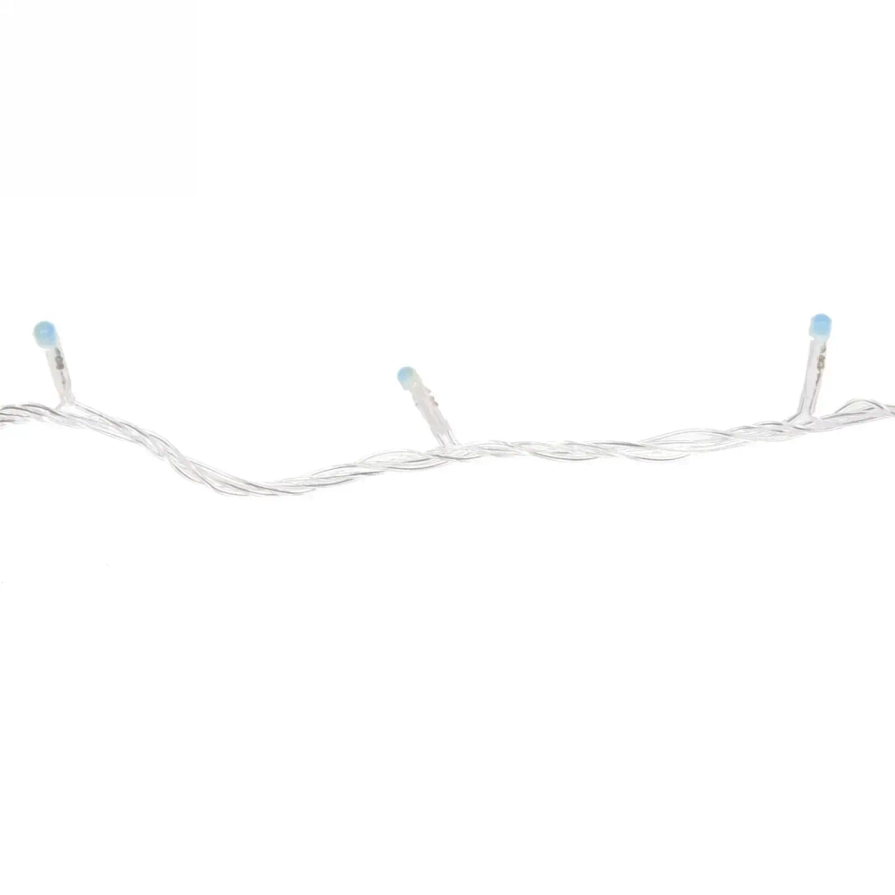 Гирлянда для улицы «Bright light» 10 м 100 ламп LED прозрач.пров.,8 реж, IP-54, Синий (возможность соединения)