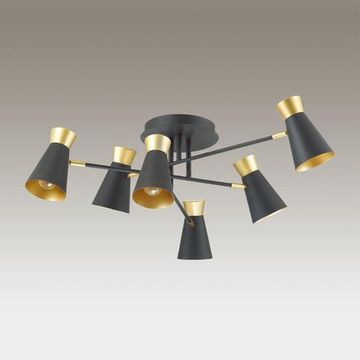 3790/6C LOFTI LN19 000 матовый черный, золотой Люстра потолочная E14 6*40W 220V LIAM