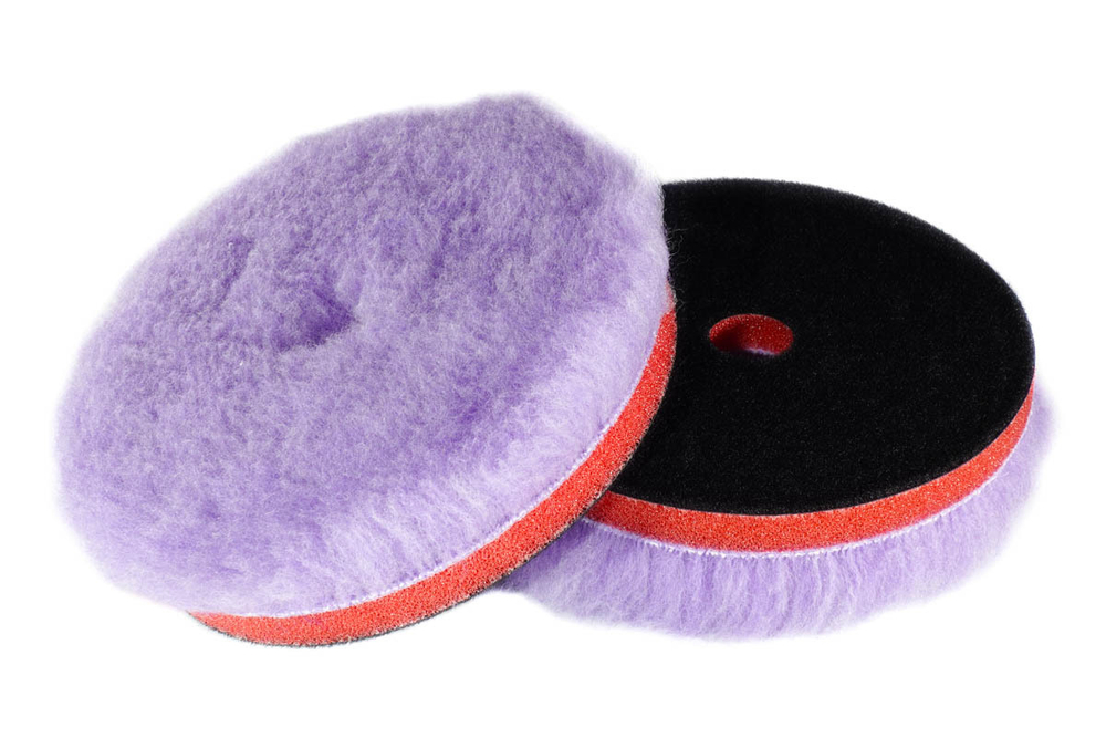 155/33 - Меховой круг "Лиловый" на Поролоне RO (длинный ворс 23мм) А302 - PURPLE WOOL PAD RO (interf
