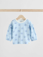 Лонгслив и брюки в комплекте для малышей Next AA6-805, 3 шт., Бежевый, Синий