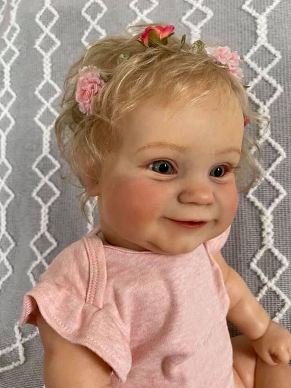 Кукла Реборн мягконабивная 60см в пакете (FA-004B)