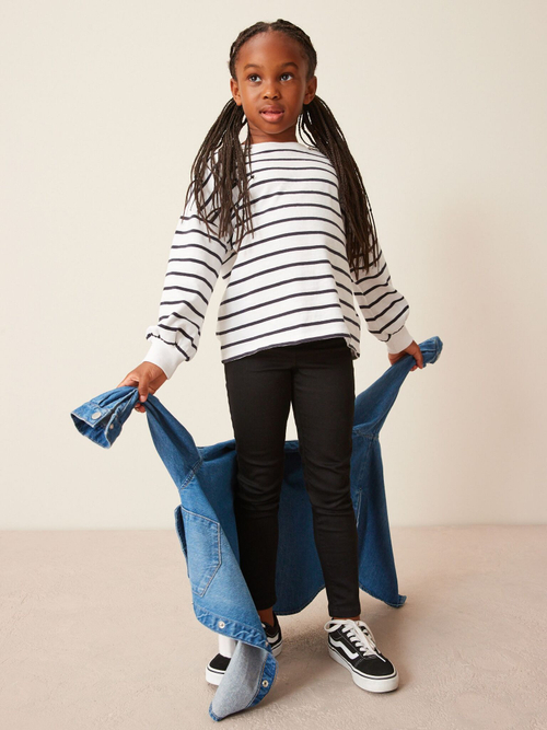 Джегинсы для девочки Next D66-011, Черный