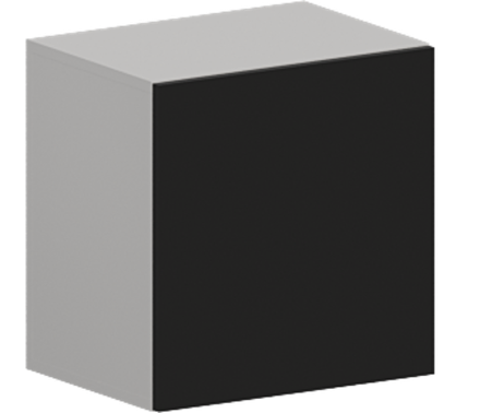 Кухня Модуль ШВГ 459 Белый / Черный матовый