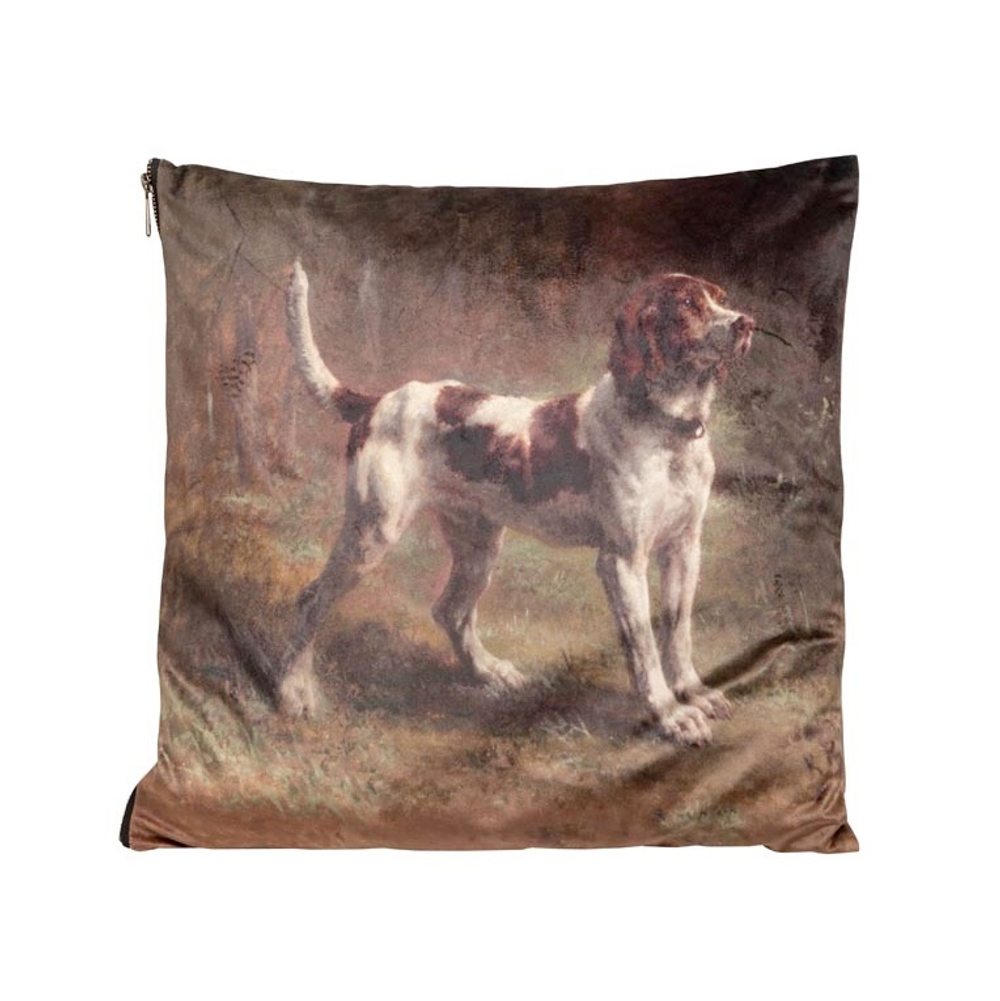 Подушка с декоративной наволочкой Собака 45х45 см 35322
