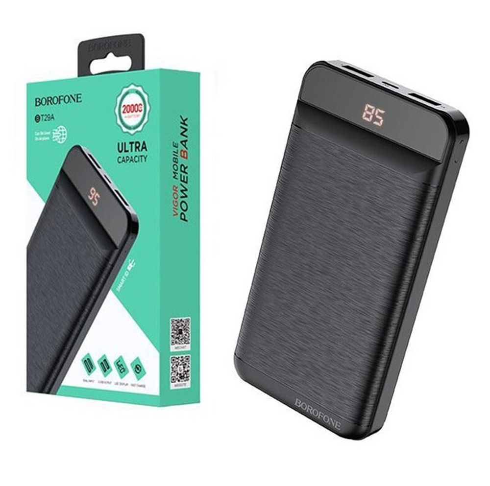Портативный аккумулятор BOROFONE BT29A 20000 mAh (черный)
