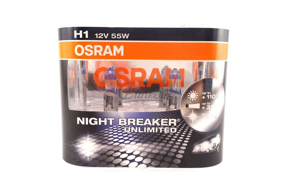 Галогеновые лампы Osram Night Breaker Unlimited +110% HB4,12V