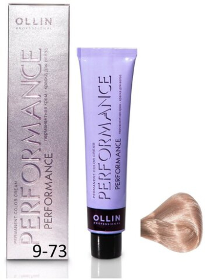OLLIN PERFORMANCE 9/73 блондин коричнево-золотистый 60мл Перманентная крем-краска для волос