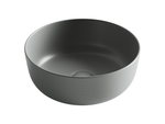 Раковина накладная круглая 356x356x135, цвет антрацит матовый