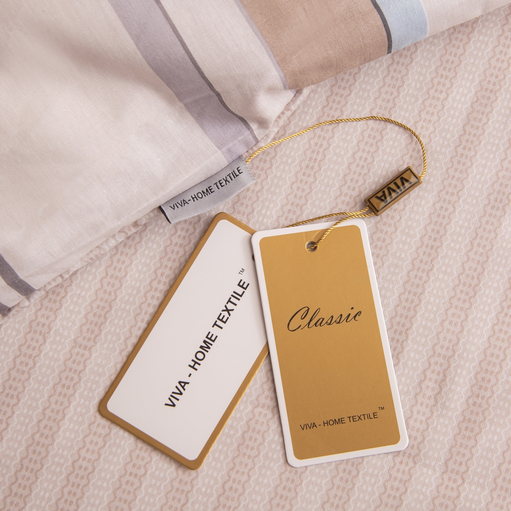 Комплект постельного белья Делюкс Сатин 100% хлопок на резинке LR630