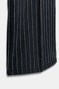 ZARA ДЖИНСЫ FLARE В ПОЛОСКУ С ВЫСОКОЙ ПОСАДКОЙ — ZW COLLECTION, СИНИЙ