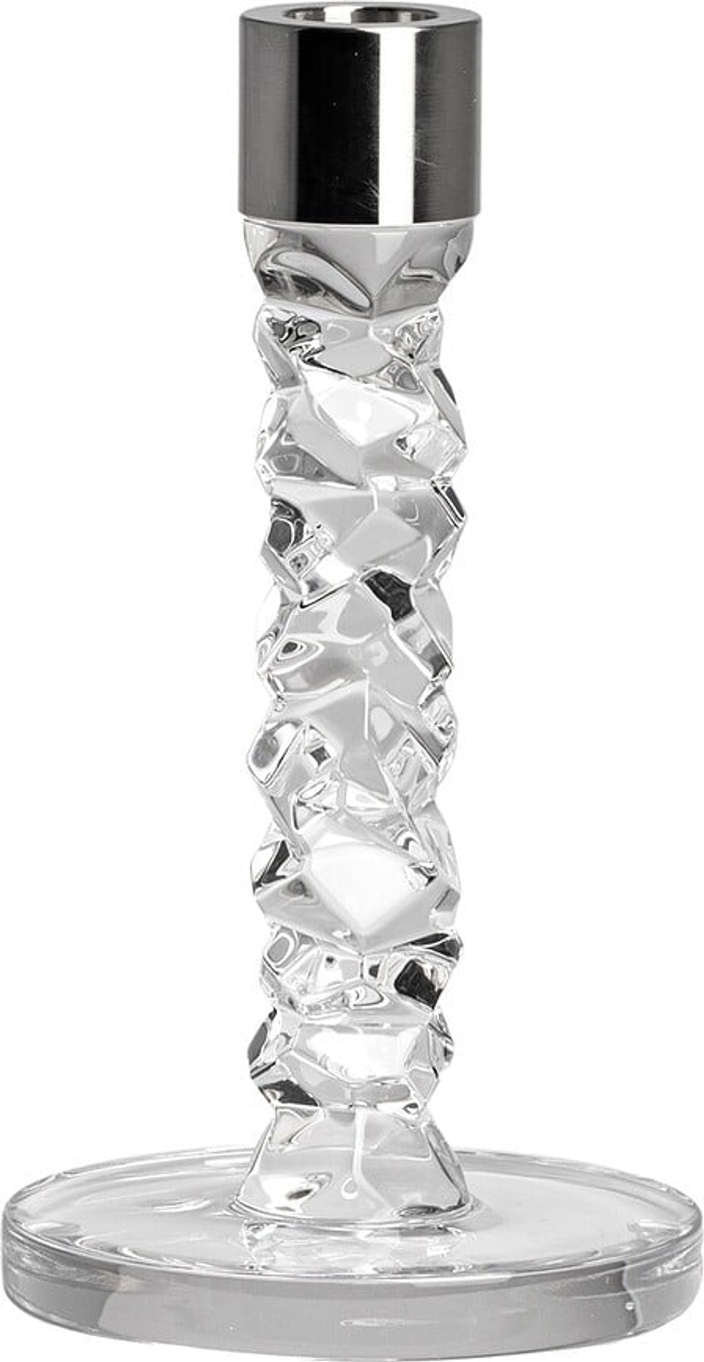 Подсвечник orrefors carat, хрусталь, серебристый · арт. fabr 6590165