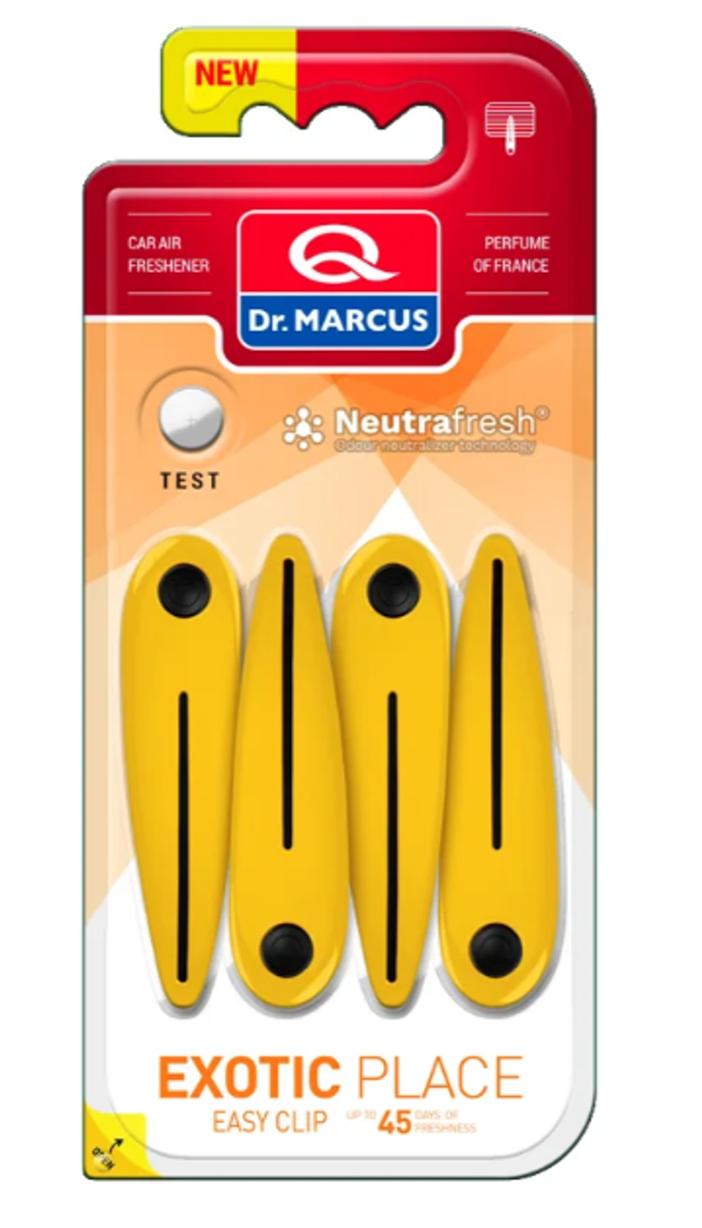 Ароматизатор на обдув Dr Marcus CLIP  (прищепки по 4шт) Экзотик место