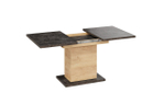 Стол кухонный обеденный раздвижной Дуб Крафт золотой/Ателье темное 120(163)х80х75 см