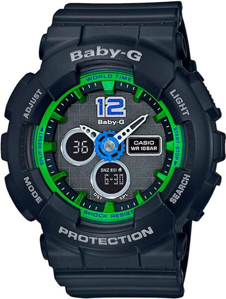 Японские наручные часы Casio Baby-G BA-120-1B с хронографом