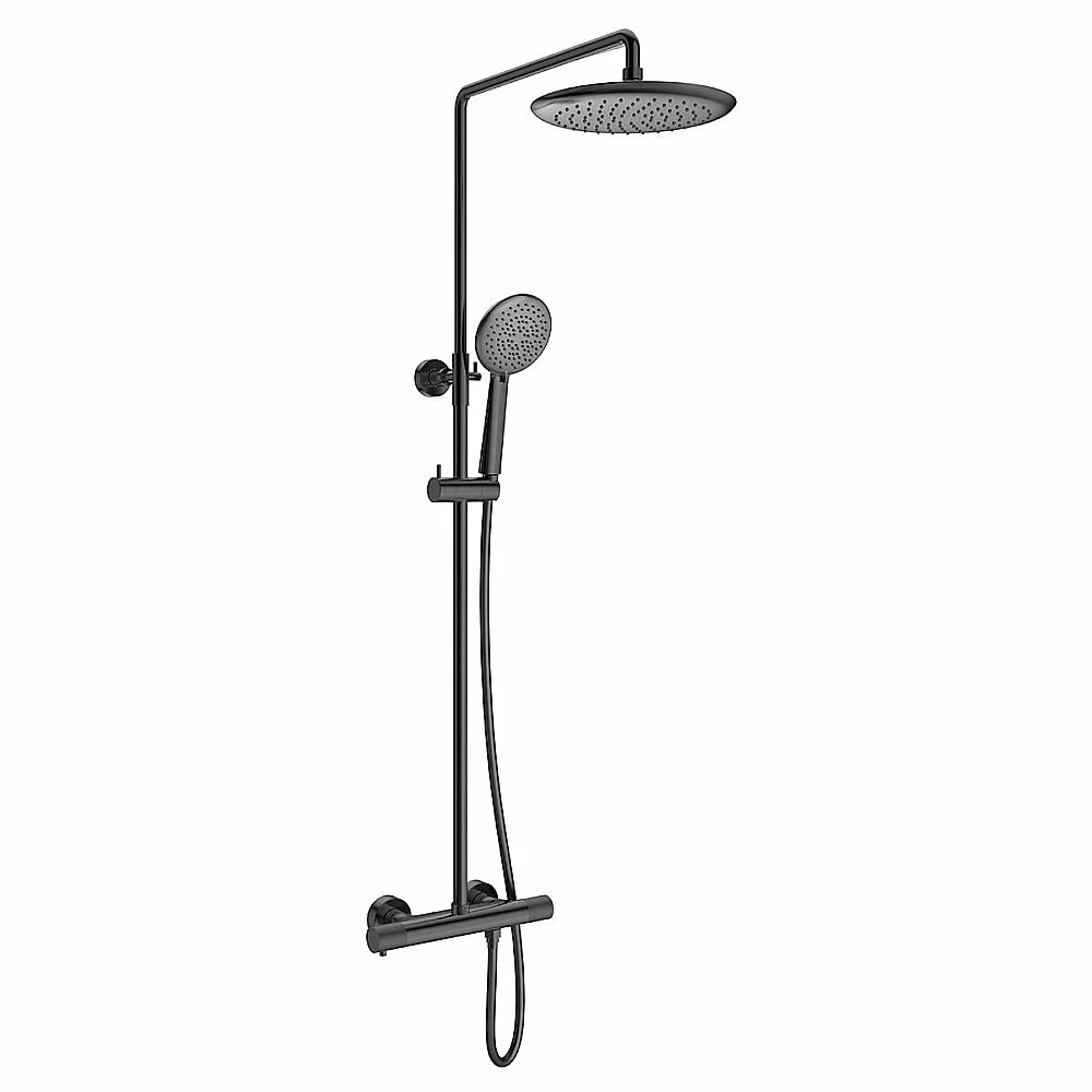 Душевая система Vincea Desire VSFS-1D0TGM вороненая сталь