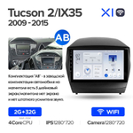 Teyes X1 9" для Hyundai Tucson, ix35 2009-2015