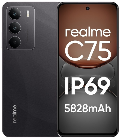 Смартфон Realme C75 8 ГБ/128 ГБ черный