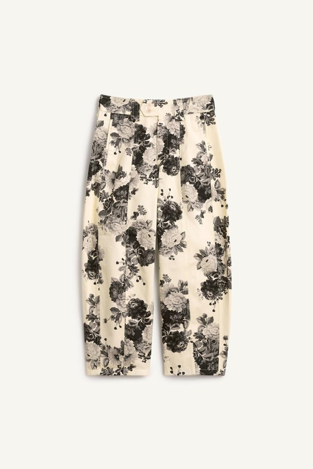 ZARA ШИРОКИЕ БРЮКИ ИЗ ХЛОПКА, С ПРИНТОМ