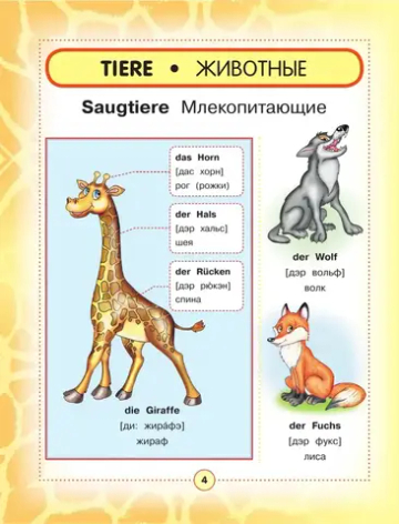 Немецко-русский визуальный словарь для детей