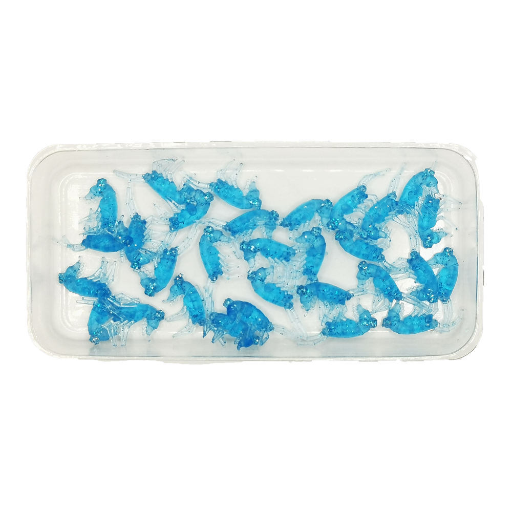 Рыболовные, силиконовые приманки. Рачки мормыш RuBaits Shrimp креветка. Набор для рыбалки на щуку, судака, окуня, форель. Зимняя рыбалка, микроджиг.
