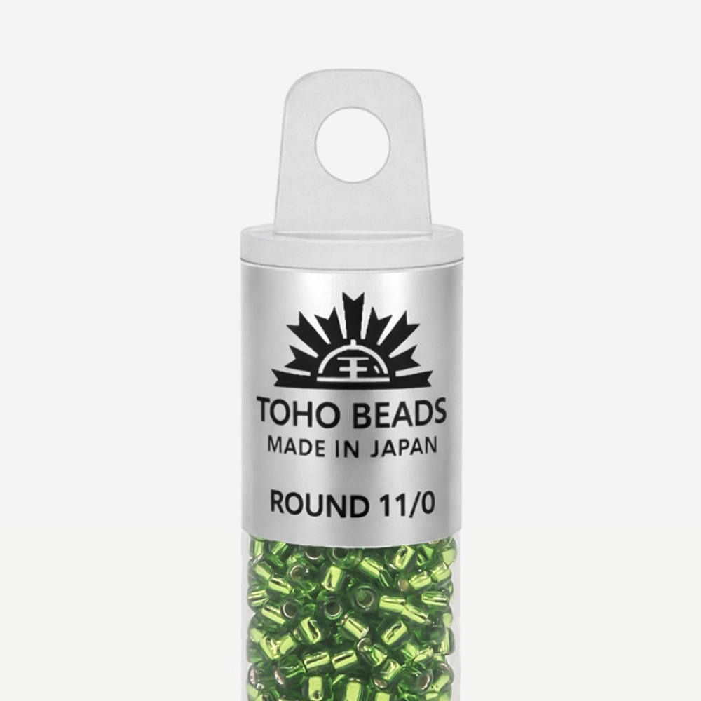 Японский бисер TOHO Round 11/0 (№27), с внутренним серебрением, прозрачный