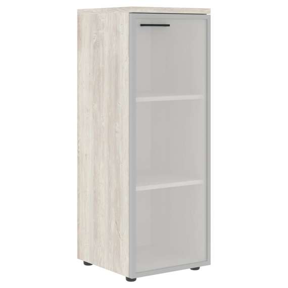 Шкаф колонка с стеклянной дверью в раме (R) и топом XMC 42.7.1(R)  432х432х119 XTEN