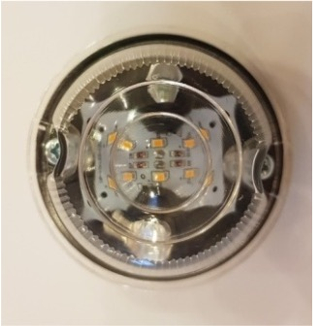 Повторитель поворота УП102-6LED-24в универсальный с пыльником, прозрачный рассеиватель