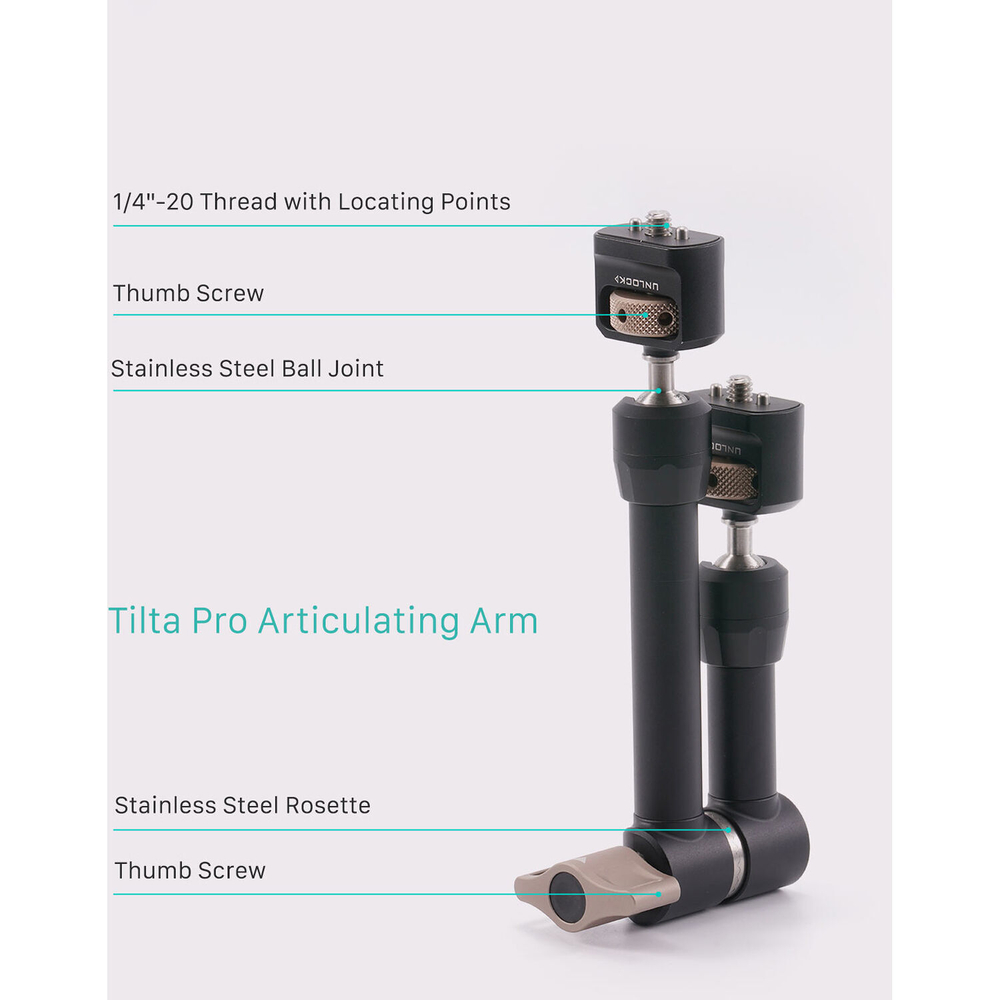 Кронштейн шарнирный Tilta Pro с двумя шаровыми головками (TA-PAA2-B) черный