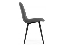 Стул на металлокаркасе Дани серый велюр velutto 32 / черный