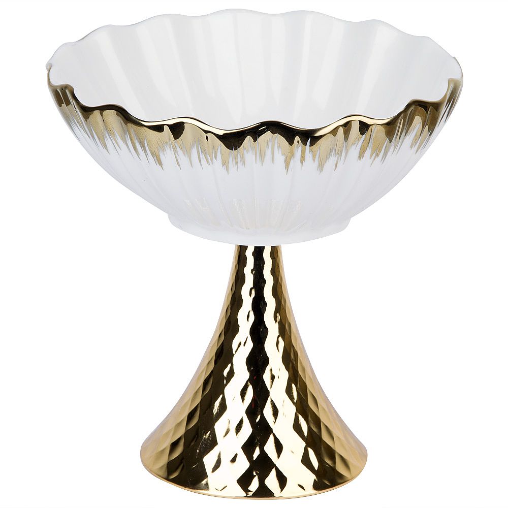 Блюдо на ножке " " 19,5х19,5х19,5см (фарфор) (подарочная упаковка)