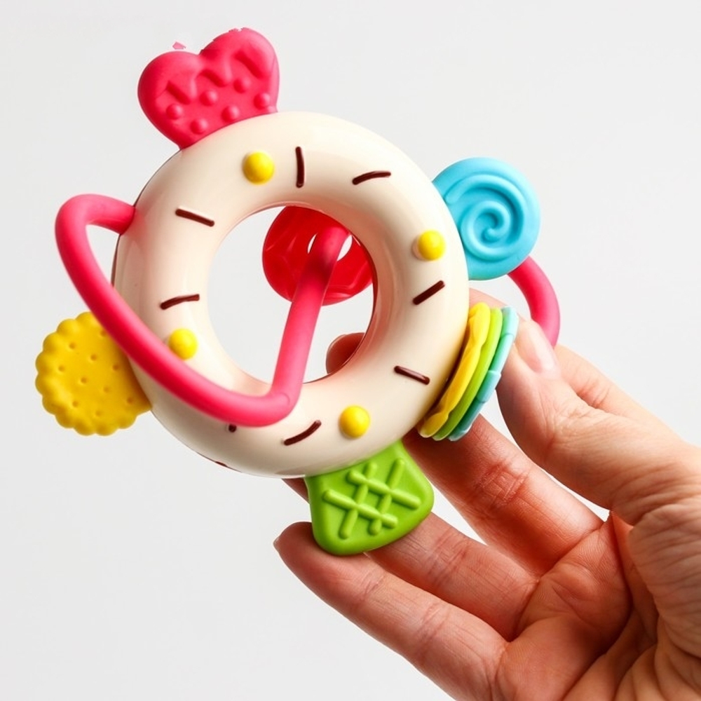 2072836/Набор погремушек (3 шт в упак) с прорезывателями, в/п 21*17,5 см/12