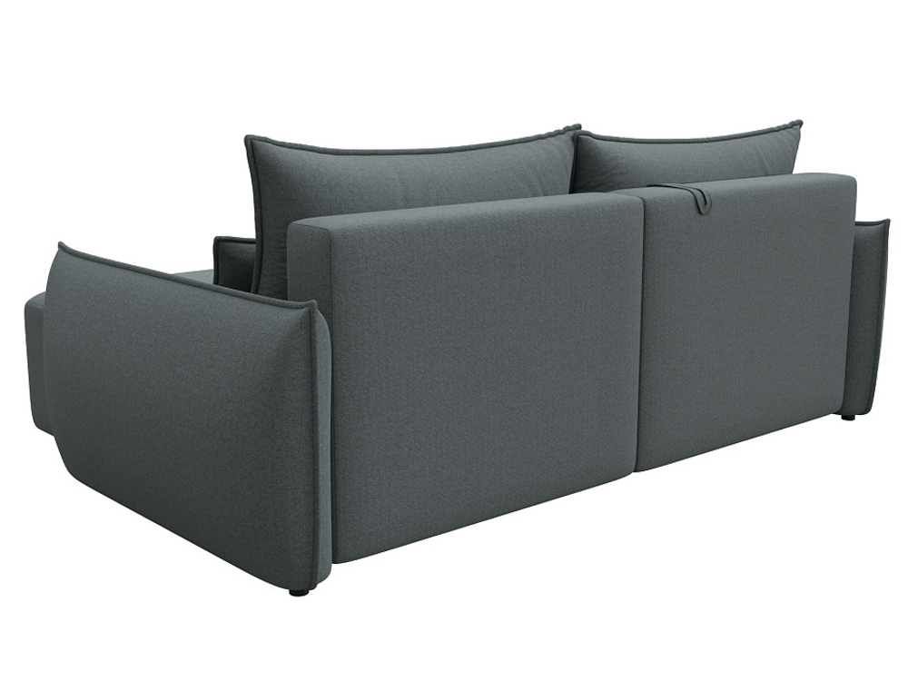 Диван угловой Лига-051 НПБ угол универсальный рогожка Амур 07 серый