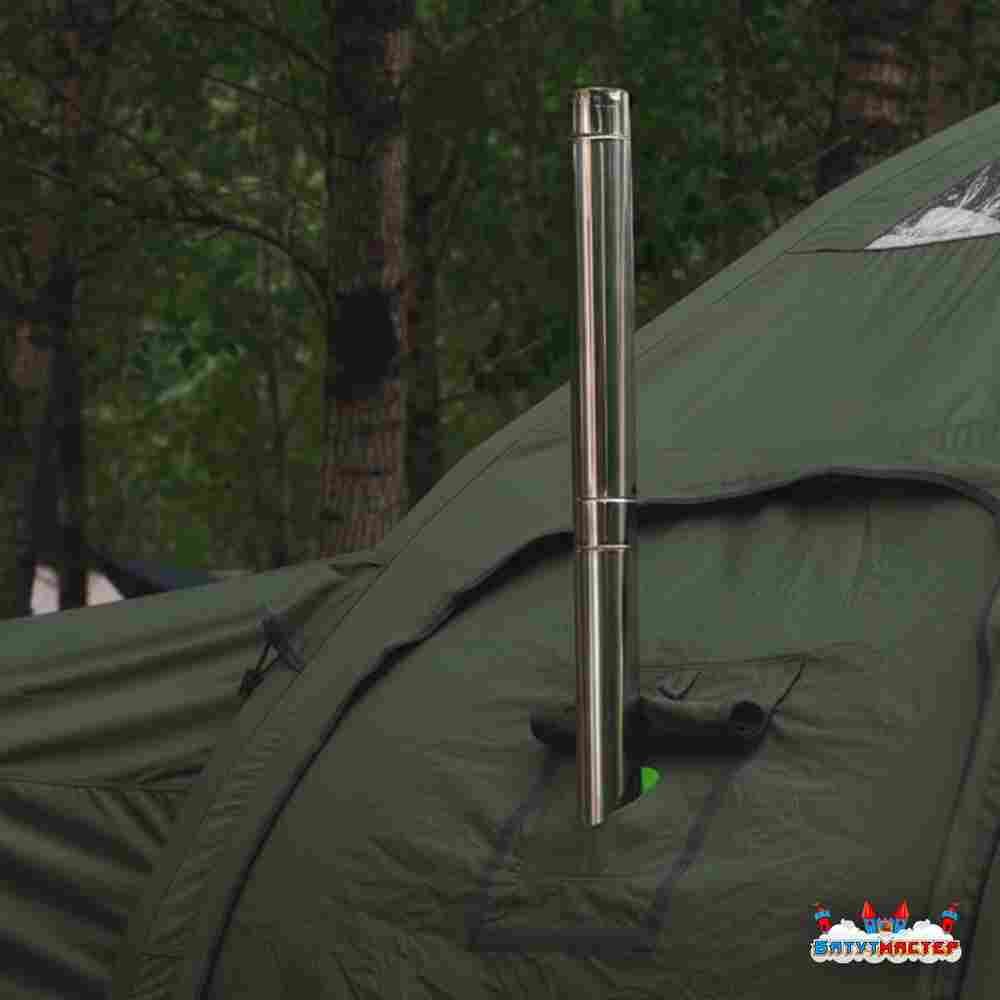 Пневмокаркасная юрта «Гармония» 5×5×2,5 м — для глэмпинга из ПВХ, зелёная