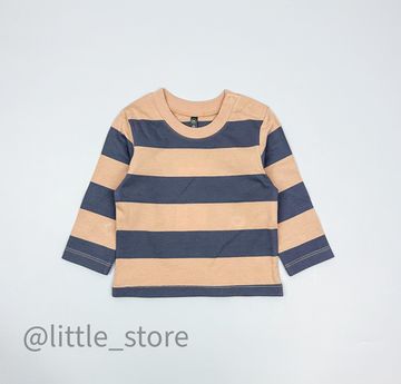 Лонгслив хлопковый "Мир животных" итальянский песок/полоска